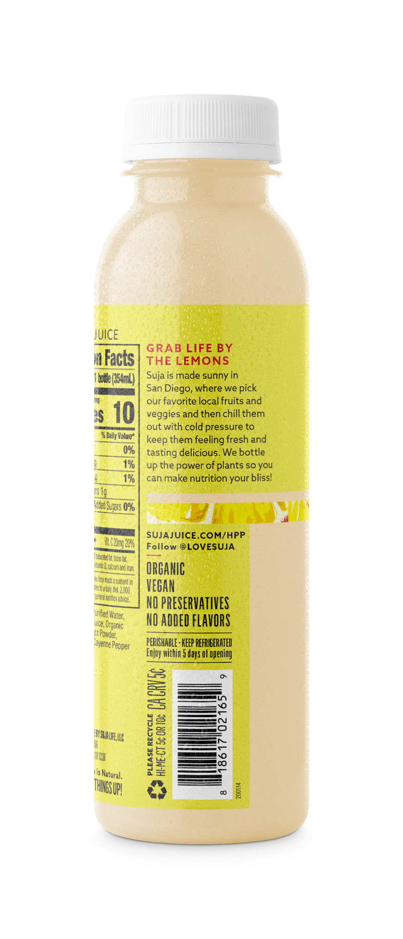 slide 2 of 5, Suja SJ - Lemon Love 12oz/6pk, 12 fl oz