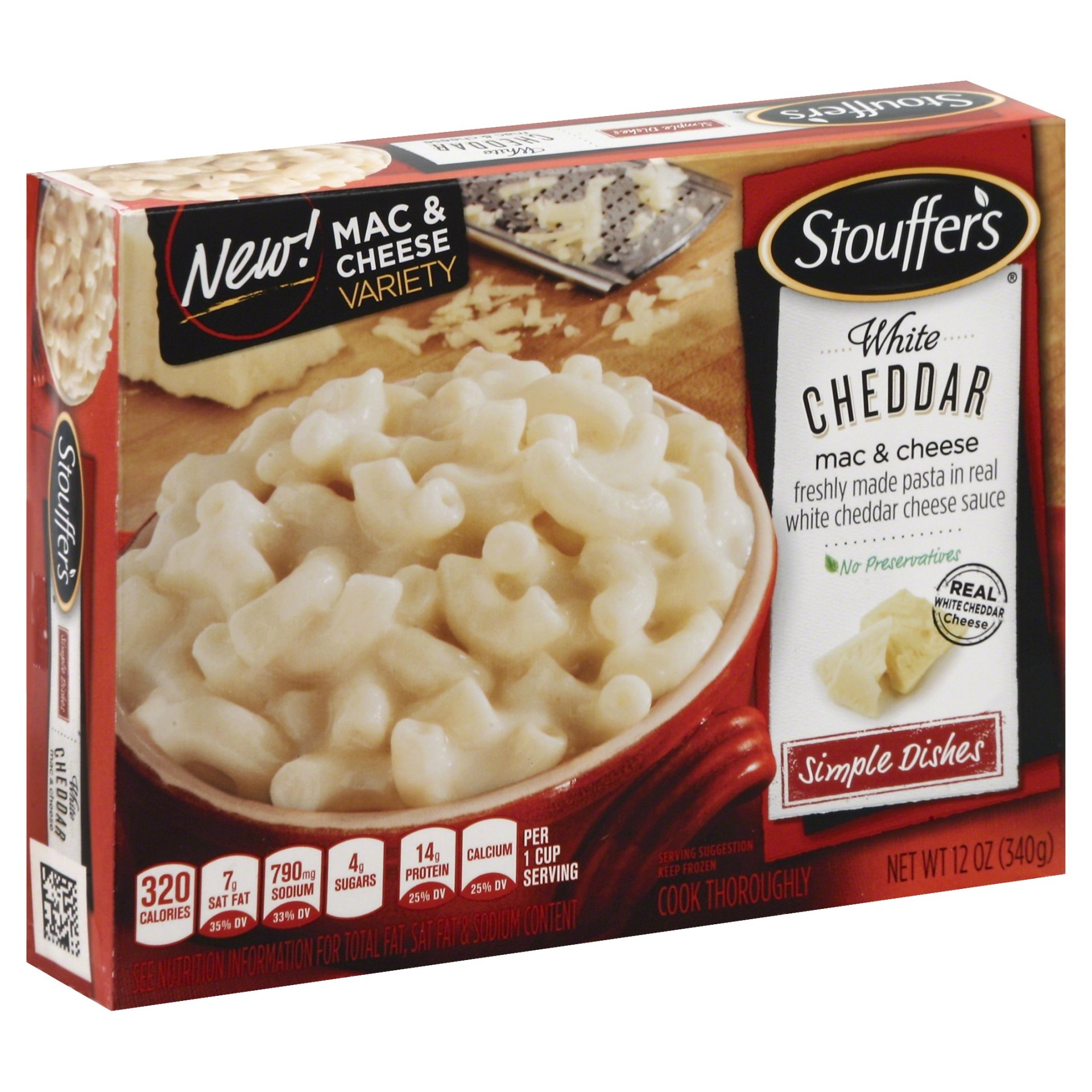 slide 1 of 4, Stouffer's White Cheddar Mac & Cheese, 12 oz