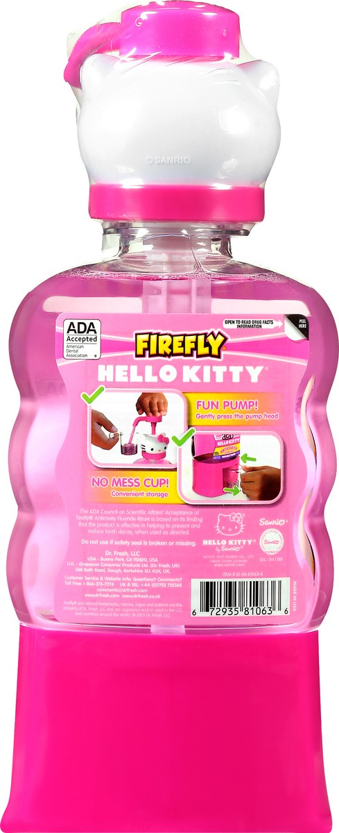 slide 2 of 11, Firefly Hello Kitty Anticavity Melon Kiss Flavor Fluoride Rinse 16 oz, 16 oz