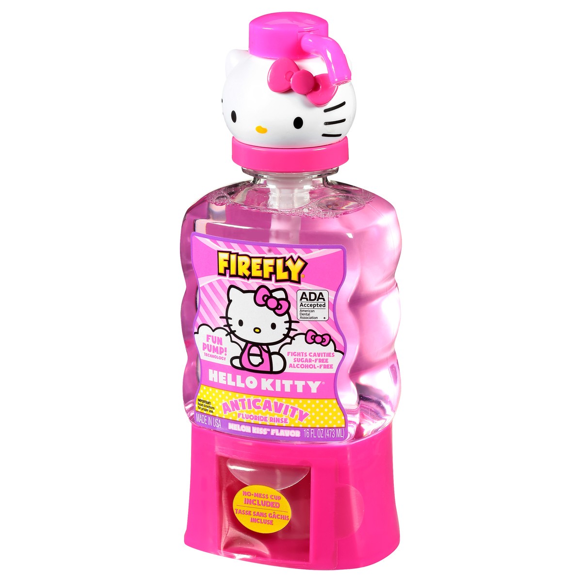 slide 7 of 11, Firefly Hello Kitty Anticavity Melon Kiss Flavor Fluoride Rinse 16 oz, 16 oz