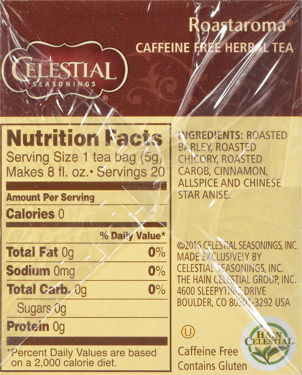 slide 8 of 8, Celestial Seasonings Roastaroma Caffeine Free Herbal Tea - 20 ct, 20 ct