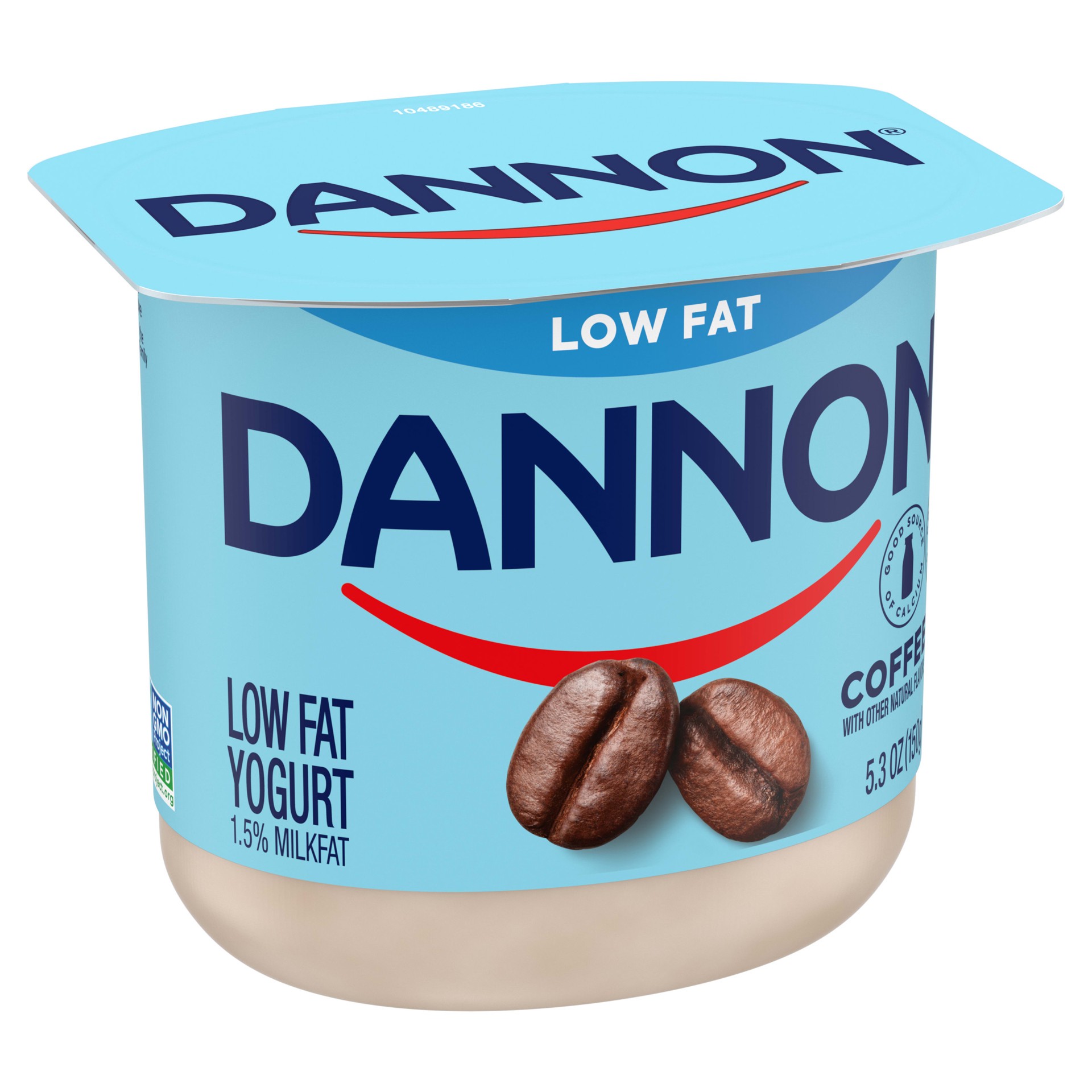 slide 4 of 5, Dannon Coffee Low Fat Yogurt, Good Source of Calcium and Protein with the Rich and Creamy Taste of Coffee Flavored Yogurt, 5.3 OZ Container, 5.3 oz