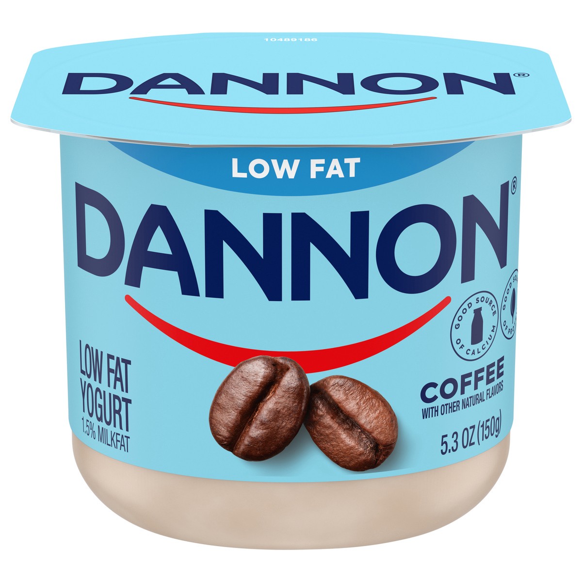 slide 1 of 5, Dannon Coffee Low Fat Yogurt, Good Source of Calcium and Protein with the Rich and Creamy Taste of Coffee Flavored Yogurt, 5.3 OZ Container, 5.3 oz