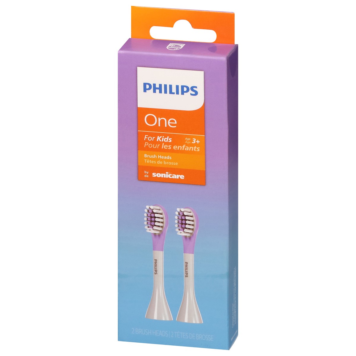 slide 6 of 11, Philips For Kids 3+ Brush Heads 2 ea, 2 ct