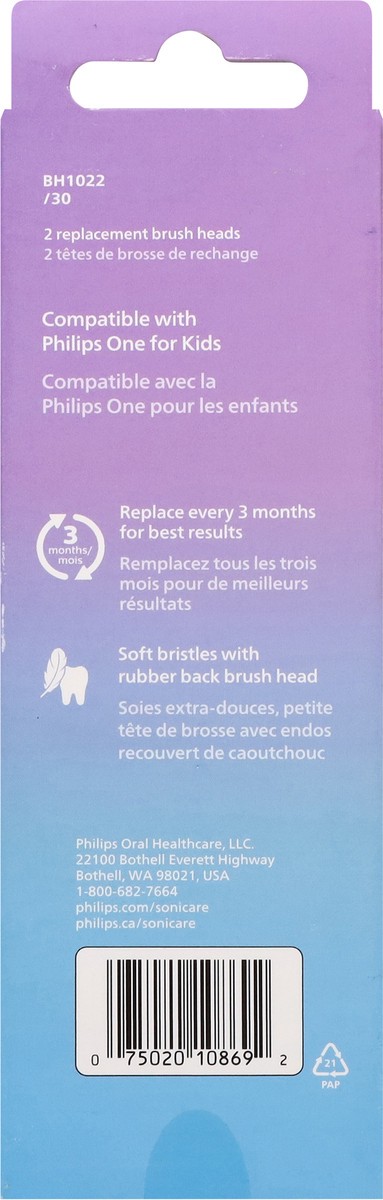 slide 11 of 11, Philips For Kids 3+ Brush Heads 2 ea, 2 ct