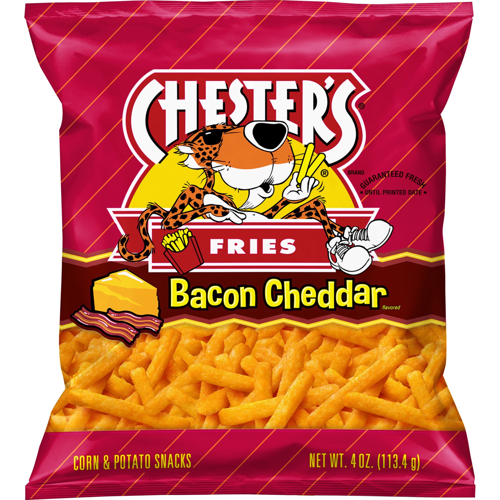 slide 1 of 5, Chester's Fries Corn & Potato Snacks Bacon Cheddar 4 Oz, 4 oz