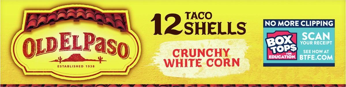 slide 7 of 12, Old El Paso Crunchy White Corn Taco Shells, Gluten Free, 12 ct., 4.6 oz., 12 ct