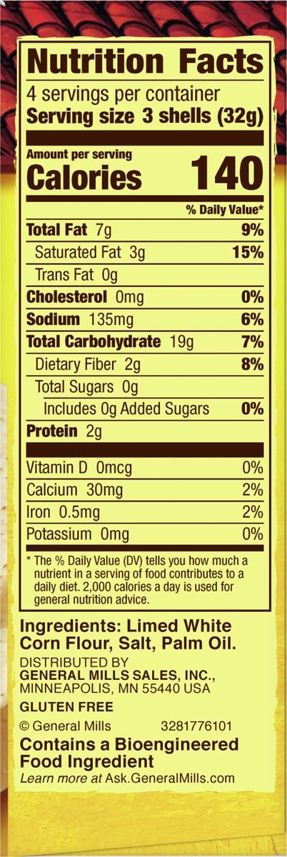 slide 5 of 12, Old El Paso Crunchy White Corn Taco Shells, Gluten Free, 12 ct., 4.6 oz., 12 ct