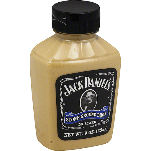 slide 2 of 2, Jack Daniel's Stone Ground Dijon Mustard Plastic Jar, 9 oz