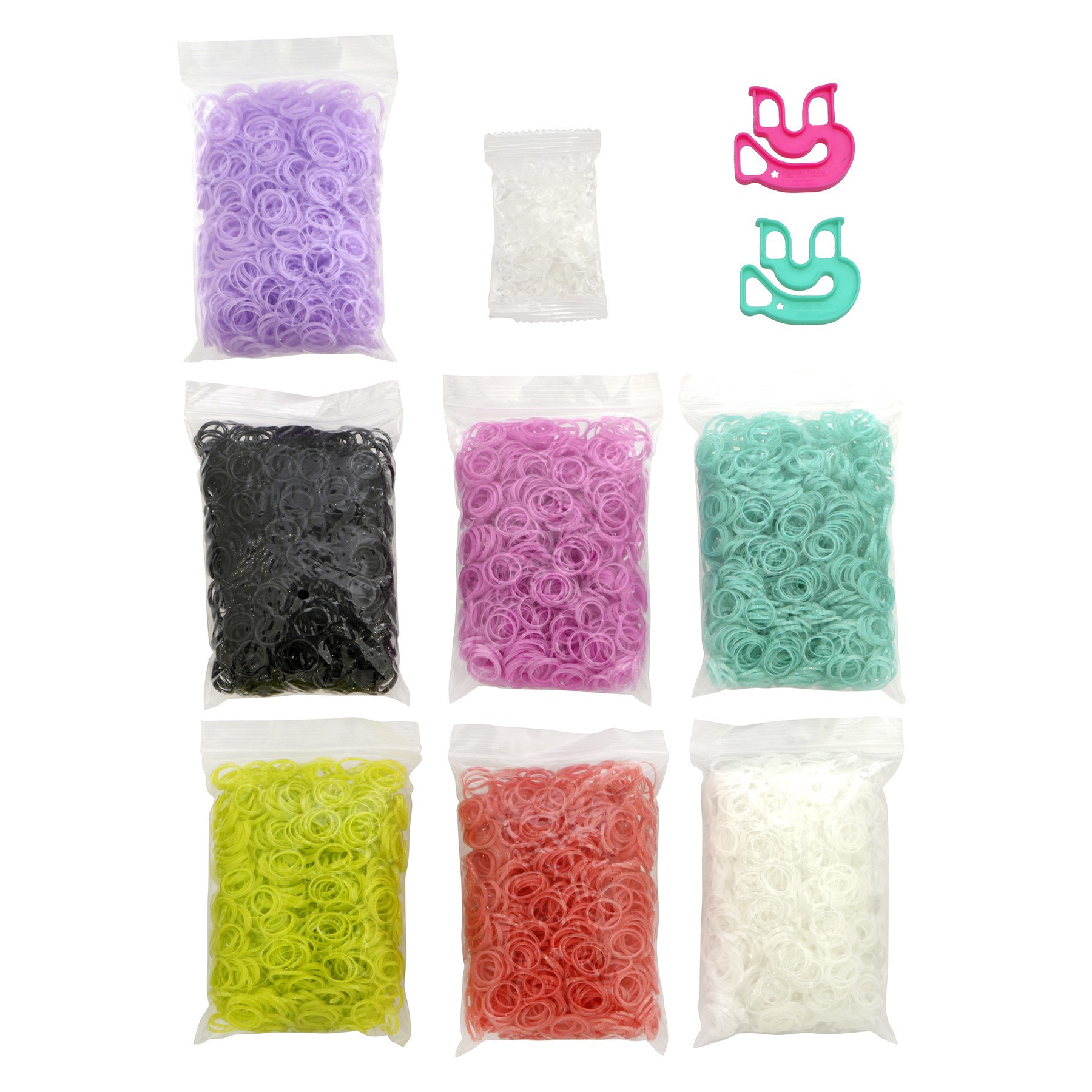 slide 2 of 2, Rainbow Loom Glitter Treasure Box Bracelet Kit, 2 happy looms