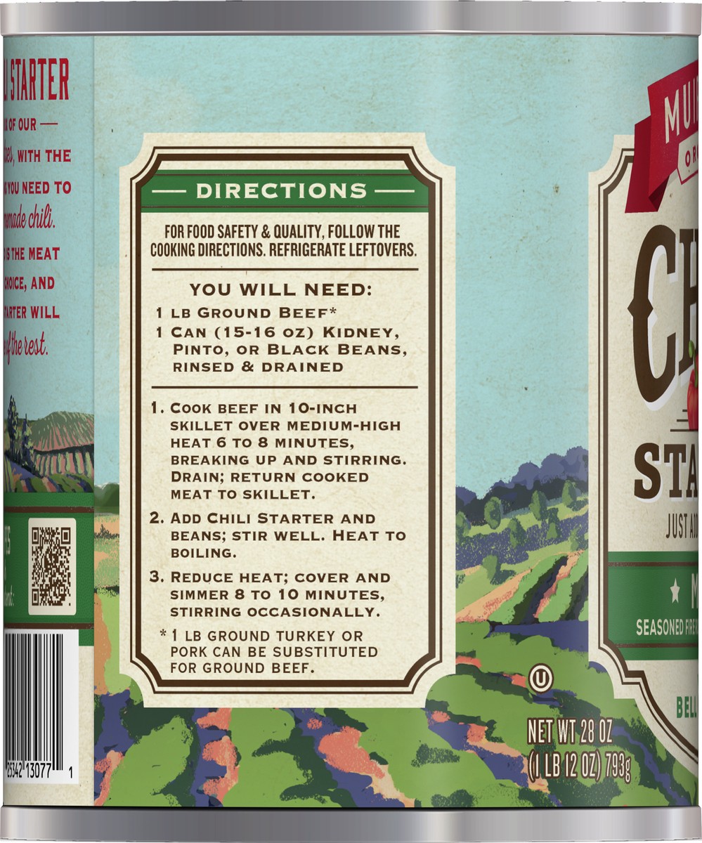 slide 9 of 9, Muir Glen Chili Starter, Seasoned Fire Roasted Diced Tomatoes with Bell Peppers, Mild, 28 oz., 28 oz