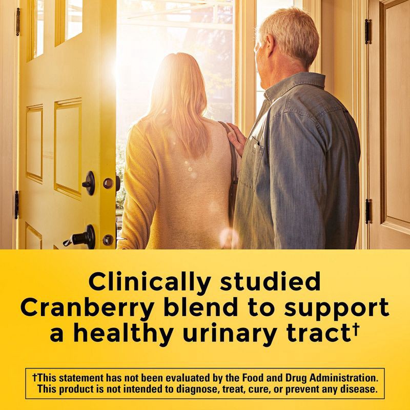 slide 5 of 8, Nature Made Cranberry Supplement 500mg with Vitamin C for Immune & Antioxidant Support, Cranberry Blend for Urinary Tract Health, One Per Day, 60 Capsules, 60 ct