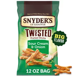 Snyder's of Hanover Sour Cream and Onion Twisted Pretzel Sticks
