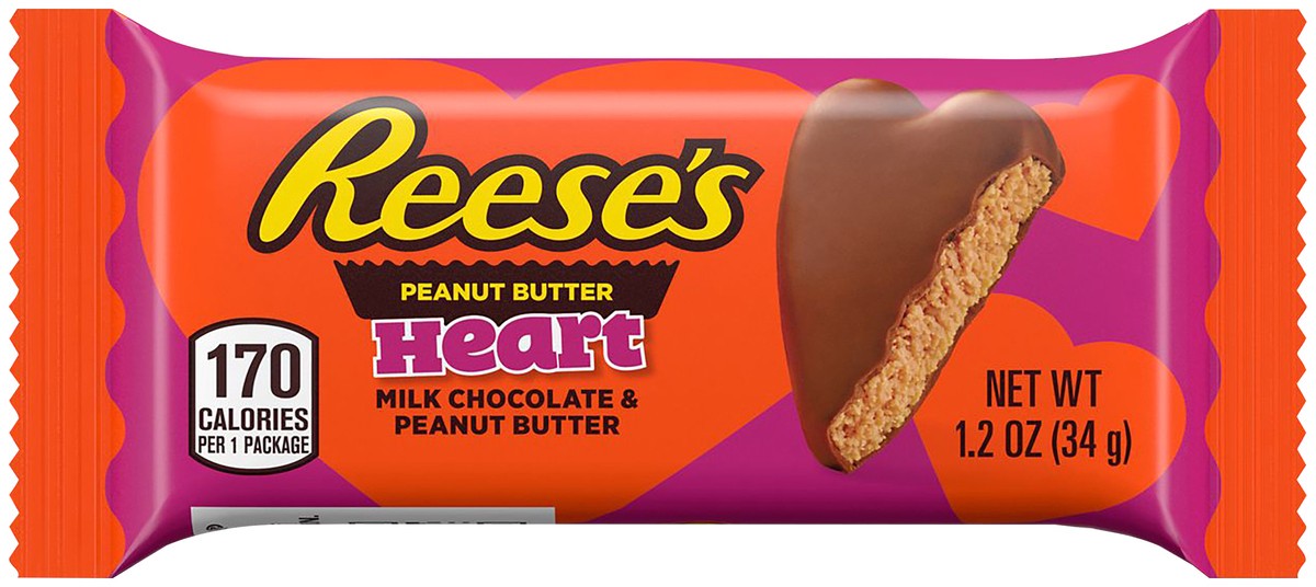 slide 5 of 5, Valentine Reese's Valentine's Peanut Butter Heart, 1.2 oz