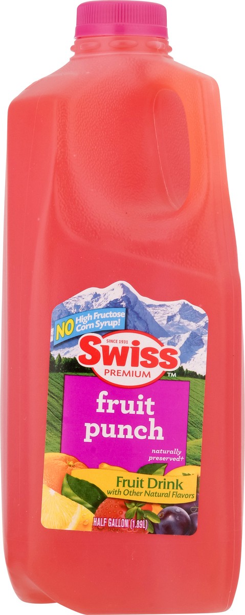slide 6 of 13, Swiss Premium Fruit Punch Fruit Drink - 1/2 gal, 1/2 gal