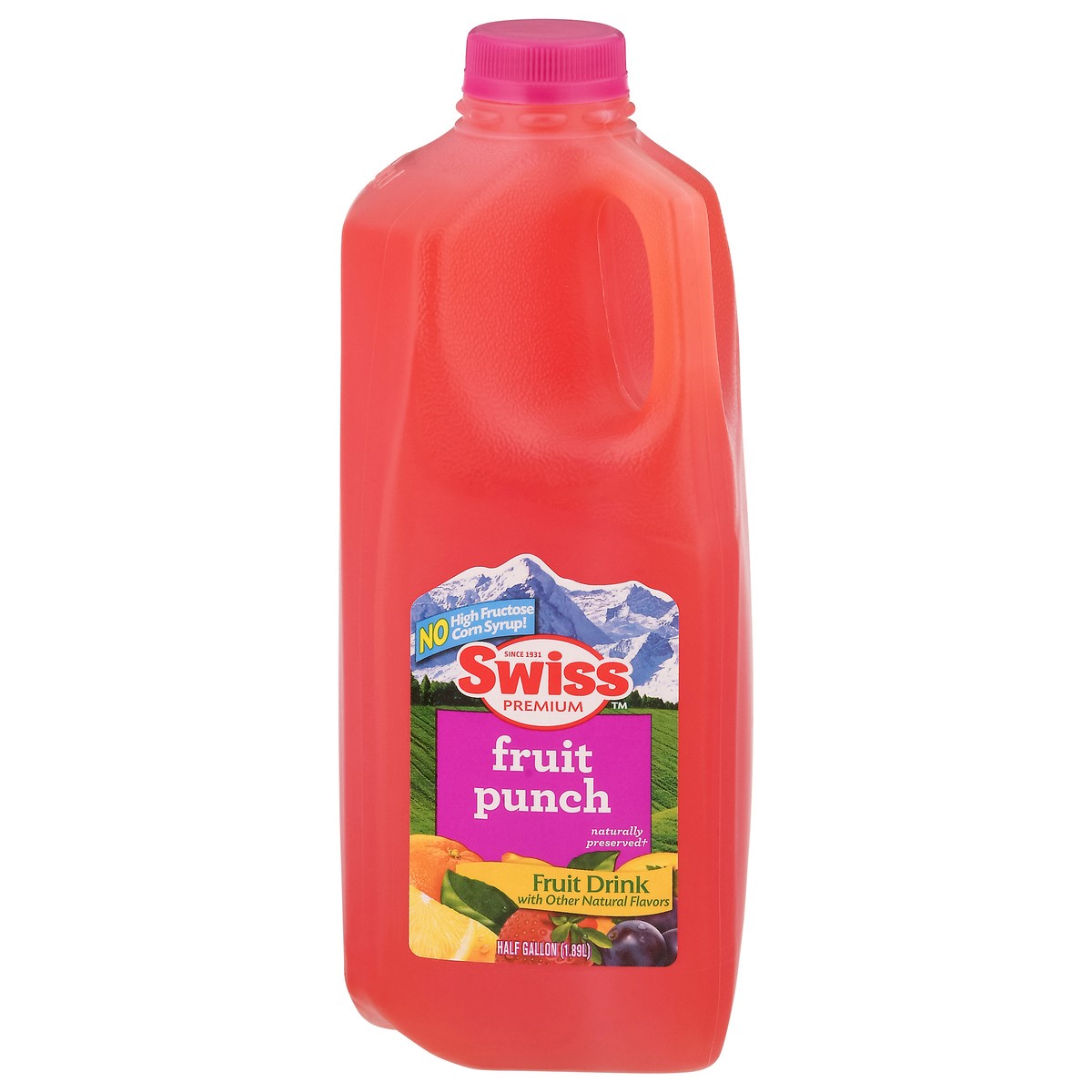 slide 10 of 13, Swiss Premium Fruit Punch Fruit Drink - 1/2 gal, 1/2 gal