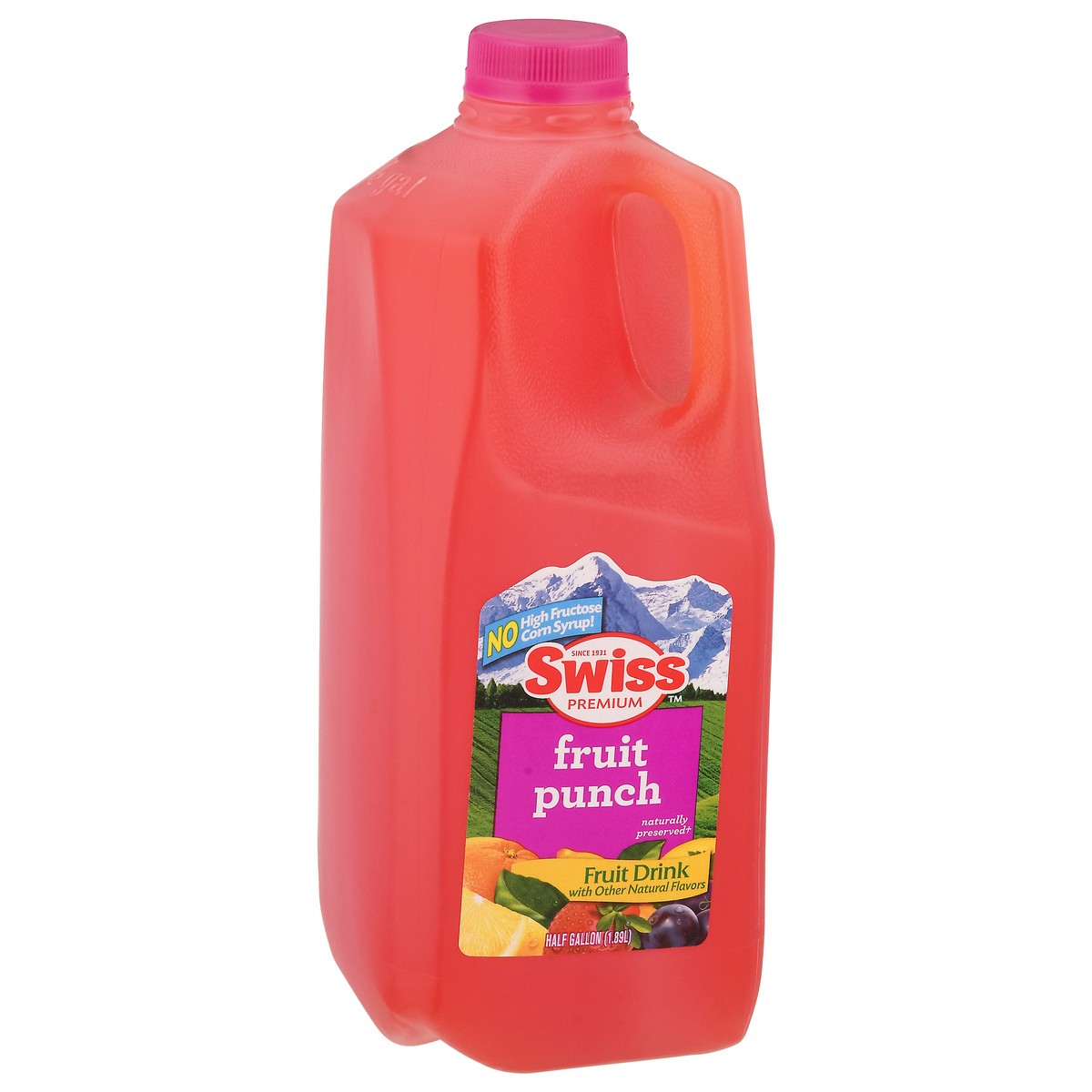 slide 11 of 13, Swiss Premium Fruit Punch Fruit Drink - 1/2 gal, 1/2 gal