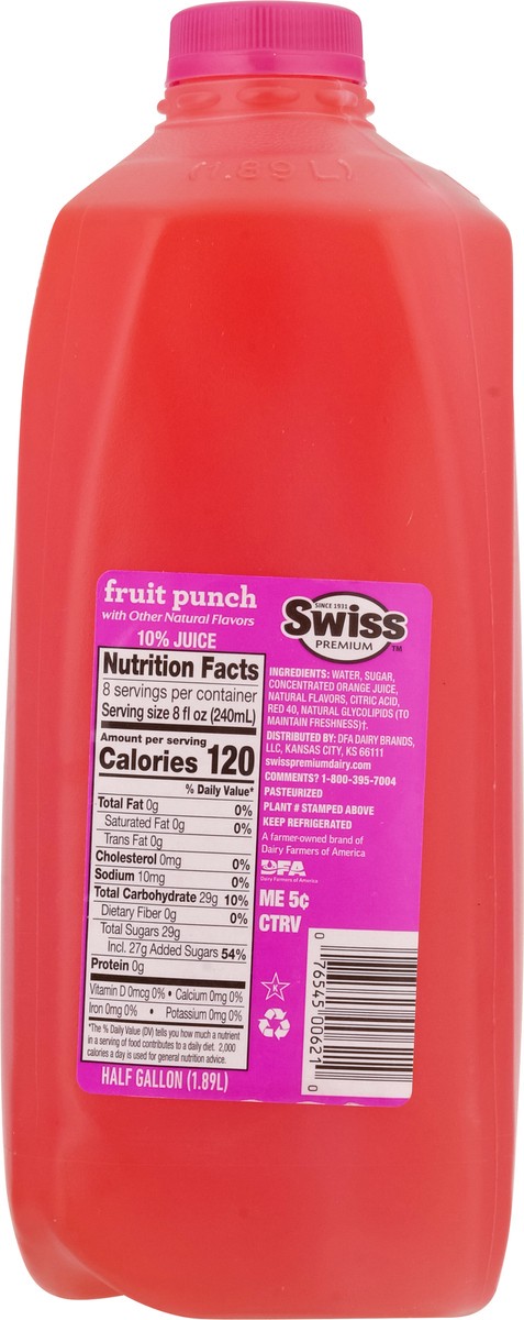 slide 4 of 13, Swiss Premium Fruit Punch Fruit Drink - 1/2 gal, 1/2 gal