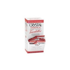 slide 1 of 1, Crystal Deodorant Towelette Pomegranate Single, 0.1 oz