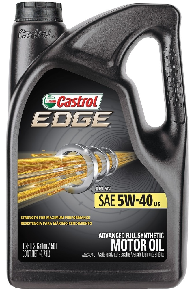 slide 1 of 1, Castrol Edge Sae 5W-40 Advanced Full Synthetic Motor Oil, 5 qt