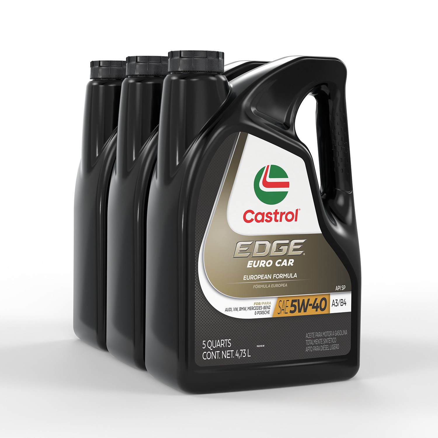 slide 5 of 10, Castrol Edge Sae 5W-40 Advanced Full Synthetic Motor Oil, 5 qt