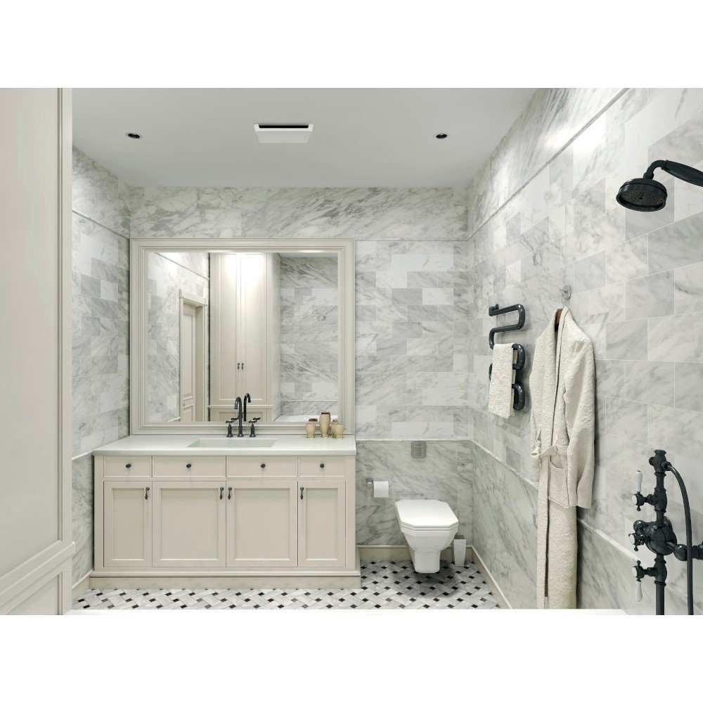 slide 2 of 3, Broan-NuTone 2-Sone 50-CFM White Bathroom Fan, ENERGY STAR, 1 ct