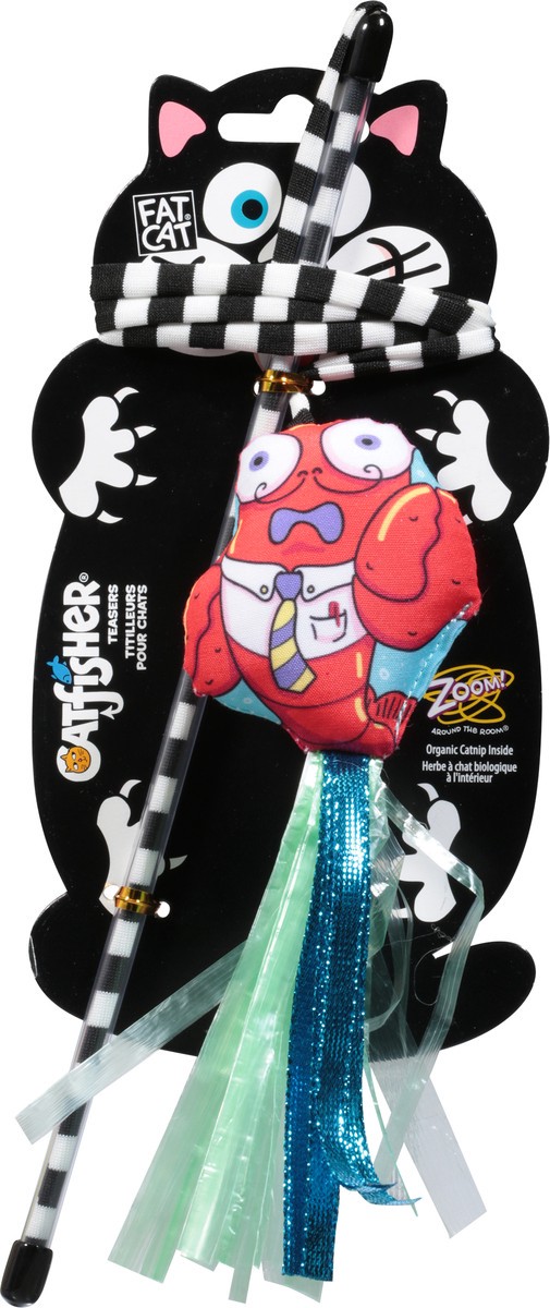 slide 9 of 10, Fat Cat Catfisher Crawdaddy Wand Cat Toy 1 ea, 1 ct