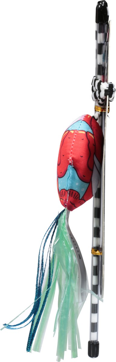slide 4 of 10, Fat Cat Catfisher Crawdaddy Wand Cat Toy 1 ea, 1 ct