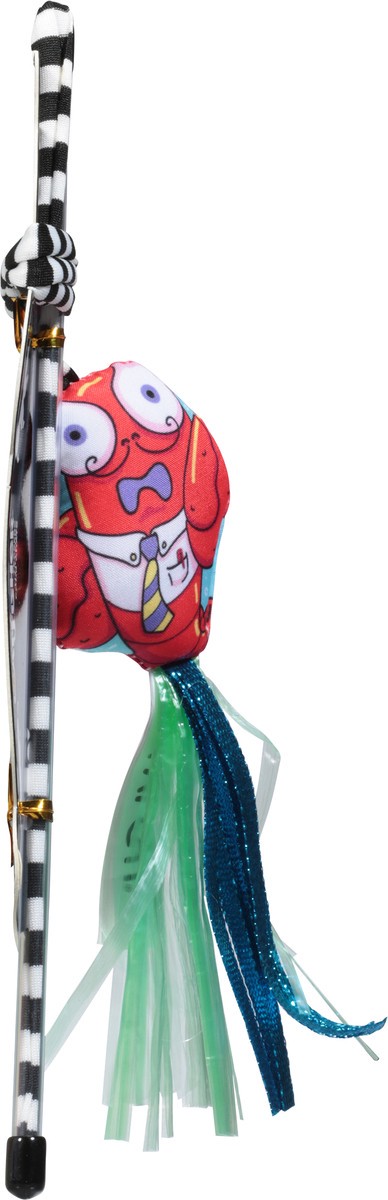 slide 10 of 10, Fat Cat Catfisher Crawdaddy Wand Cat Toy 1 ea, 1 ct