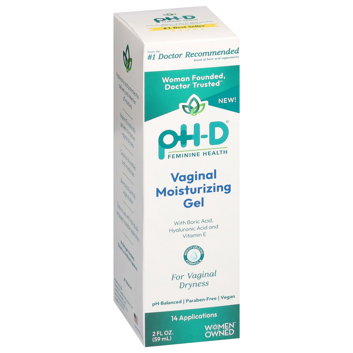 slide 9 of 12, pH-D Feminine Health Vaginal Moisturizing Gel 2 fl oz, 2 fl oz