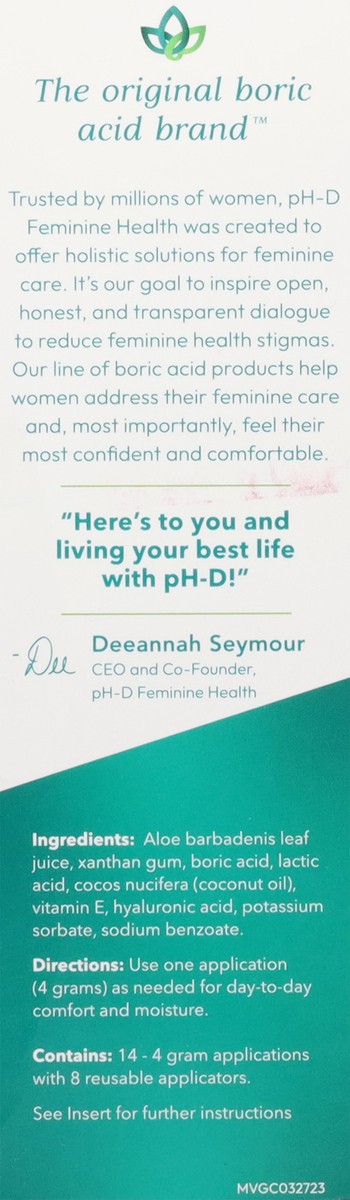 slide 3 of 12, pH-D Feminine Health Vaginal Moisturizing Gel 2 fl oz, 2 fl oz