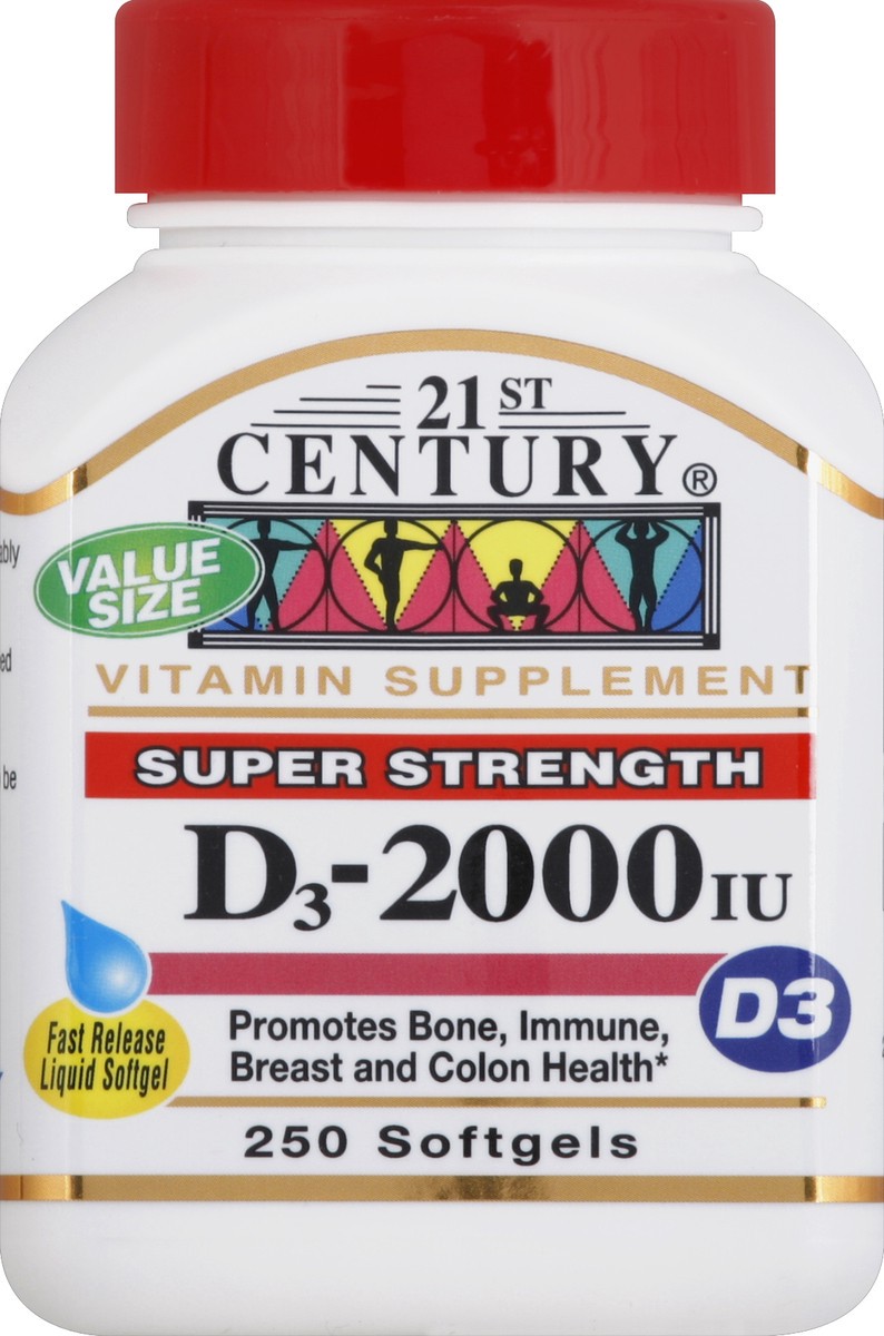 slide 1 of 6, 21st Century Vitamin D3 250 ea, 60 ct