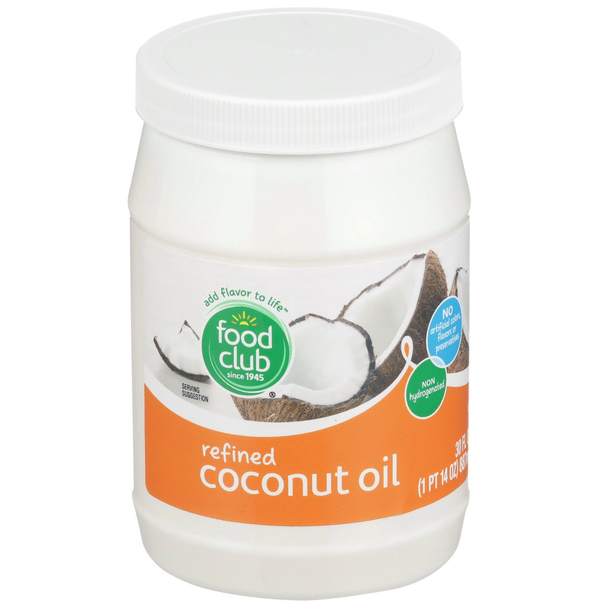 slide 1 of 9, Food Club Refined Coconut Oil, 30 fl oz