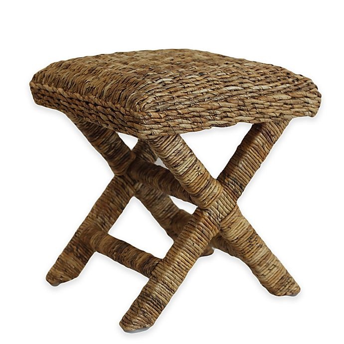 slide 1 of 1, Baum-Essex Cavendish Woven Wicker Spa Stool, 1 ct