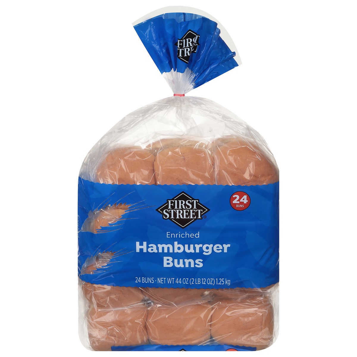 slide 2 of 4, First Street Hamburger Buns, 24 ct
