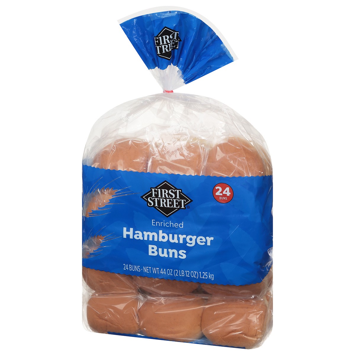 slide 3 of 4, First Street Hamburger Buns, 24 ct