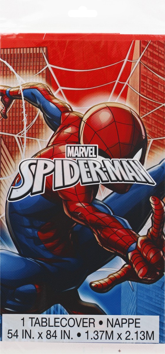 slide 5 of 9, Unique Marvel Spider-Man Plastic Table Cover 1 ea, 1 ct