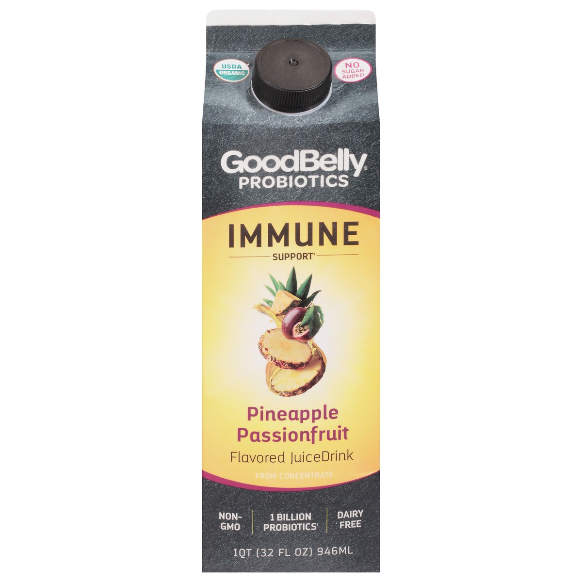 slide 1 of 9, GoodBelly Probiotics Pineapple Passionfruit Flavored Juice Drink 32 fl oz Carton, 1 ct