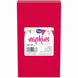 Kroger Lollipop Pink Guest Paper Napkins