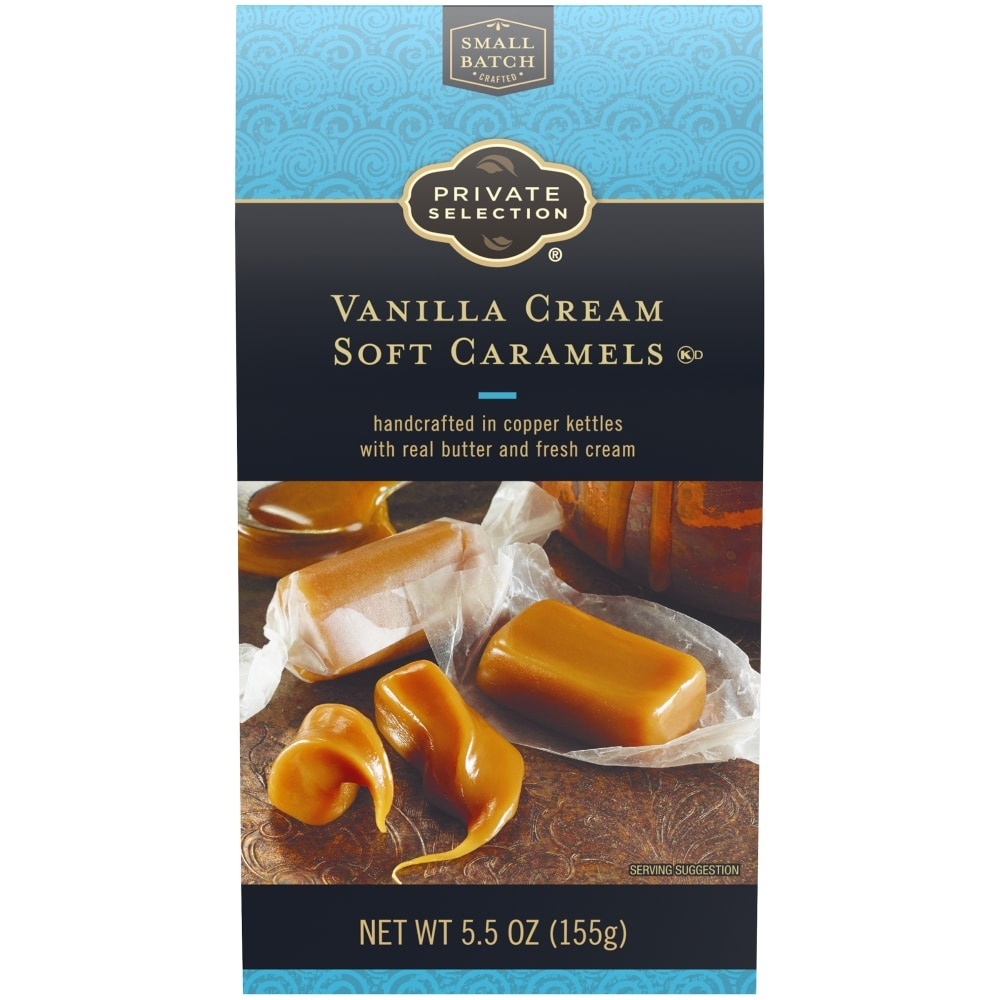 slide 1 of 1, Private Selection Vanilla Creme Soft Caramels, 5.5 oz