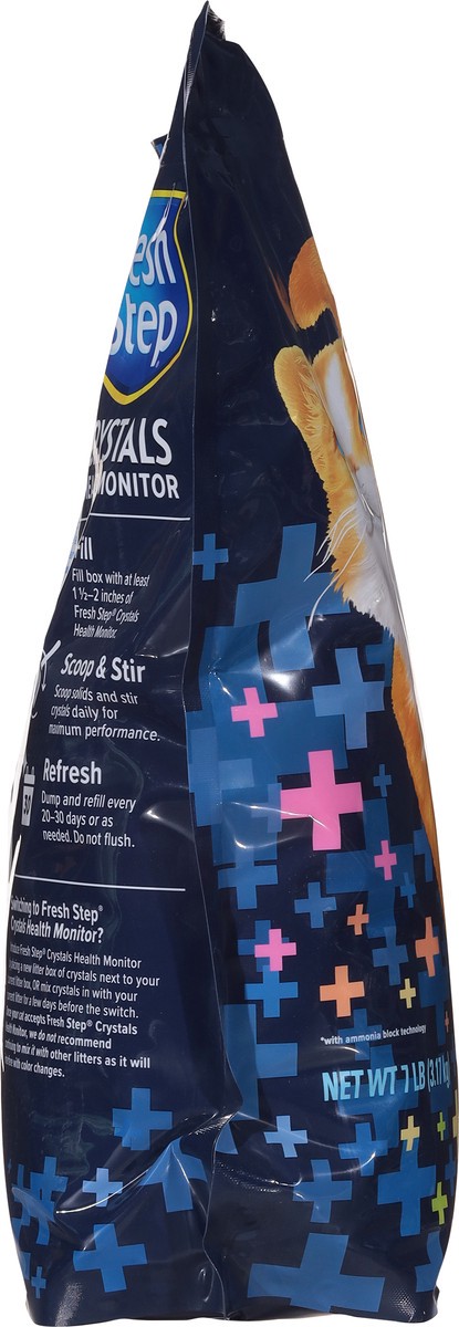 slide 4 of 9, Fresh Step Crystals Health Monitoring Litter, Unscented, 7 Pounds, 7 lb