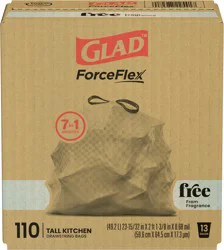 Glad ForceFlex Tall Kitchen Drawstring Trash Bags Fragrance Free