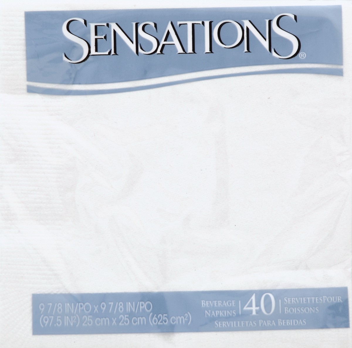 slide 1 of 4, Sensations Napkins 40 ea, 40 ct