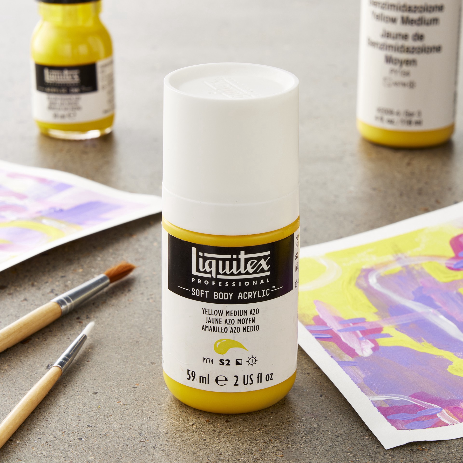 slide 7 of 9, Liquitex Professional Soft Body Acrylic Bottle, 2oz., 2 oz