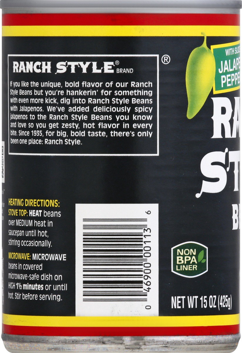 slide 7 of 7, Ranch Style Beans with Sliced Jalapeno Peppers, 15 oz