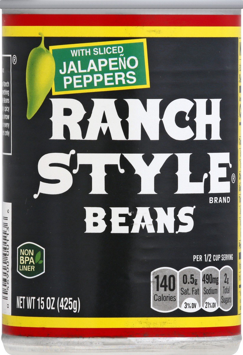 slide 6 of 7, Ranch Style Beans with Sliced Jalapeno Peppers, 15 oz