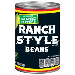 Ranch Style Beans Jalapeno Peppers Beans with Sliced Jalapeno Peppers 15 oz