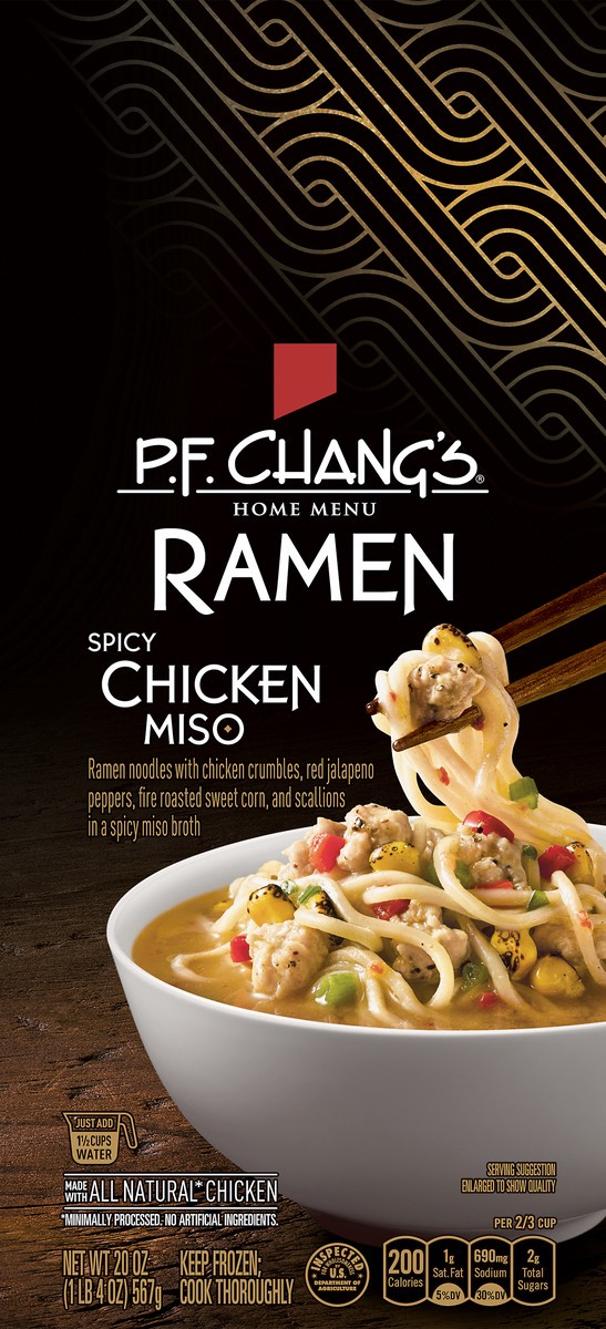 slide 10 of 12, P.F. Chang's Home Menu Spicy Chicken Miso Ramen 20 oz, 20 oz
