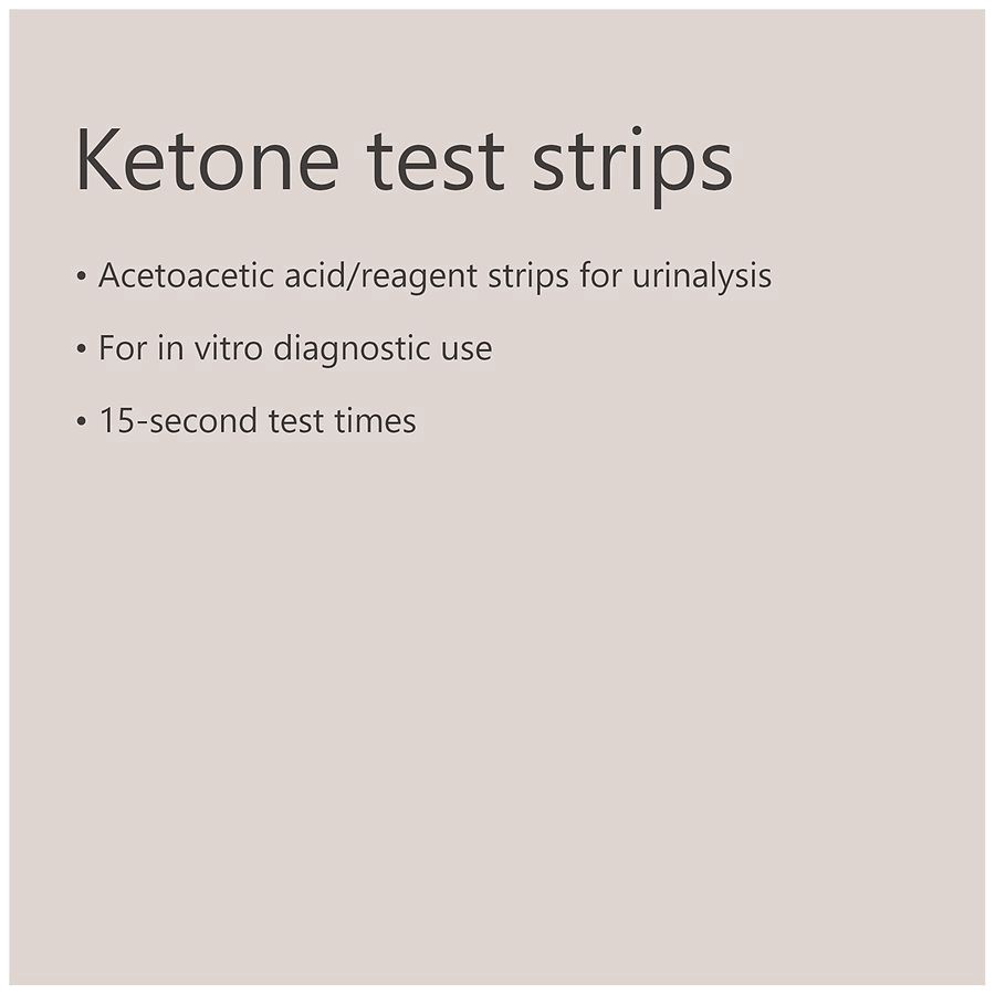 slide 5 of 5, Walgreens Ketone Test Strips for Urinalysis, 50 ct