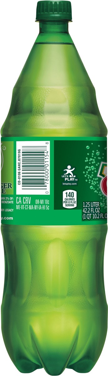 slide 6 of 7, Canada Dry Ginger Ale Soda, 1.25 L bottle, 42.26 fl oz